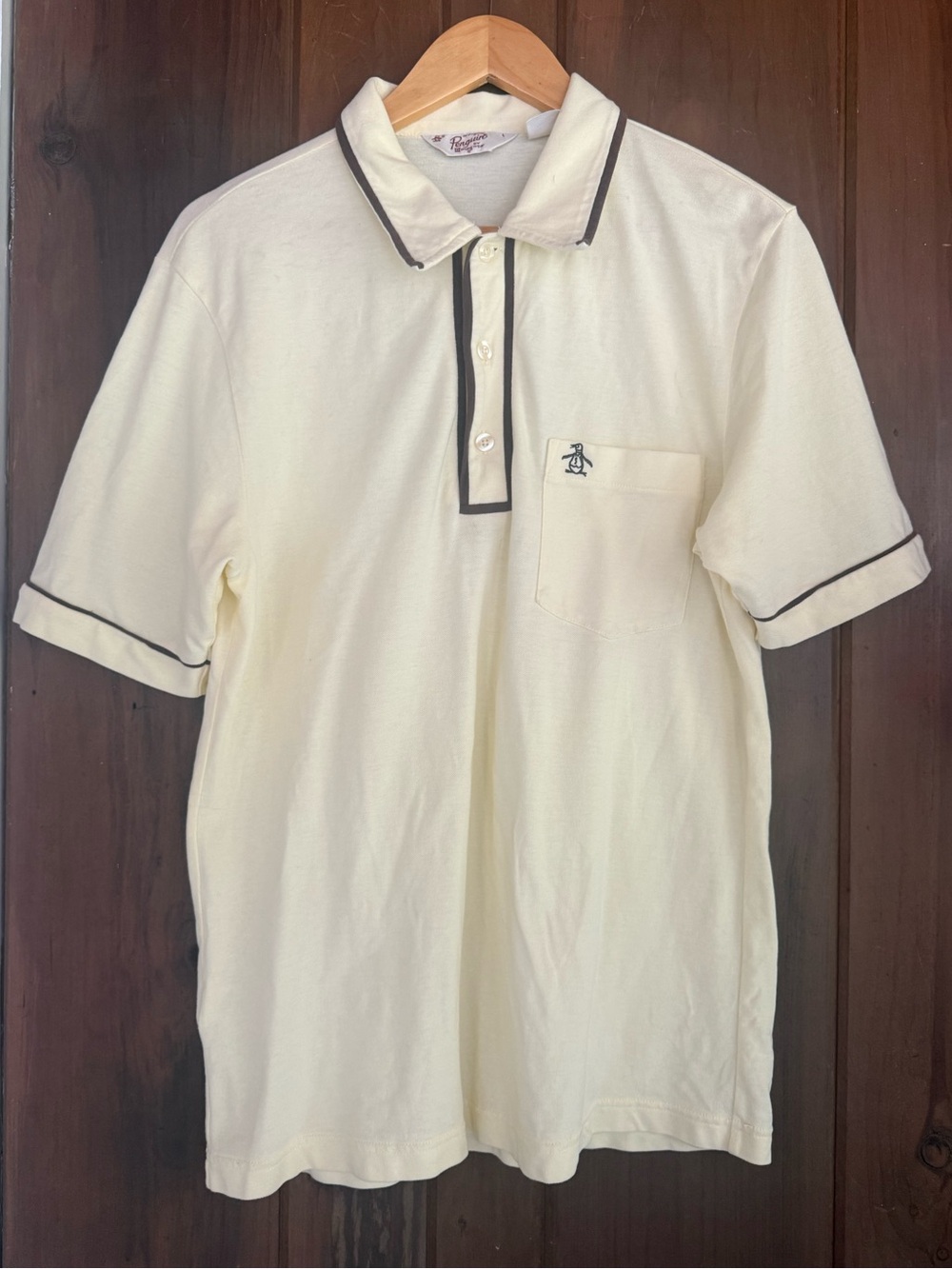 PENGUIN VINTAGE 1960-1970s LIGHT GREEN GRAND SLAM MUNSINGWEAR POLO SHIRT LARG
